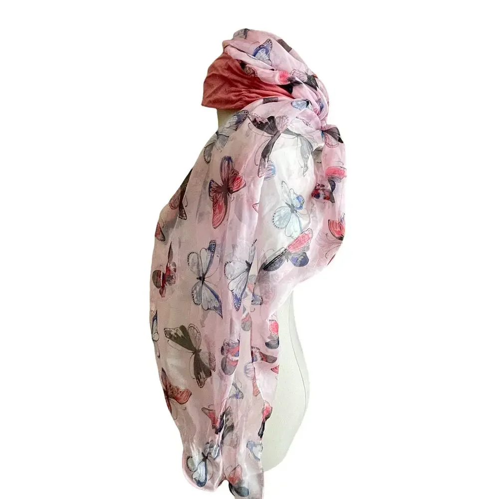 Headwrap Scarf Stylish Hair Loss Flowy Comfy Bald Chemo Cancer Wrap